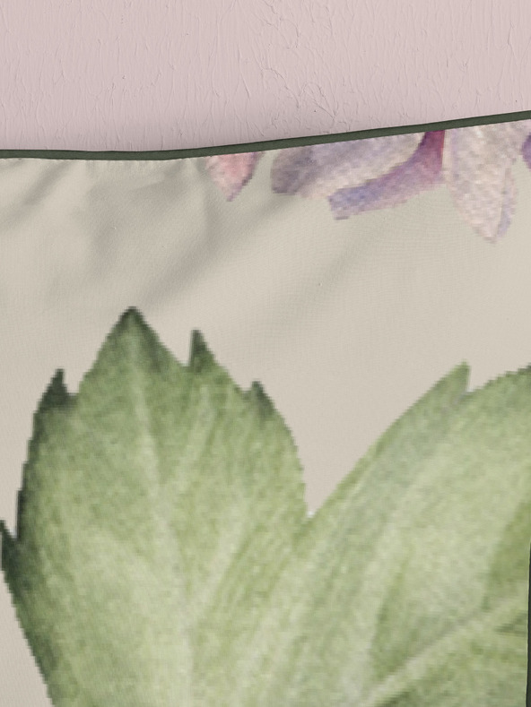 Descanso Μπεζ διπλωματικό σεντόνι Descanso Fiori με μοτίβο 140 x 200 cm