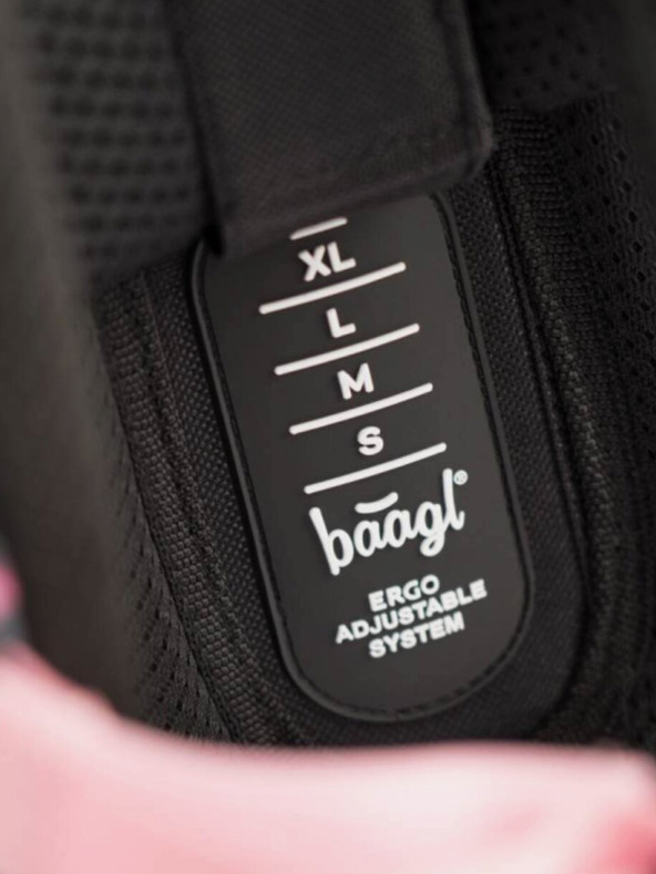 BAAGL  Γκρι σχολική τσάντα zippy panda Baagl