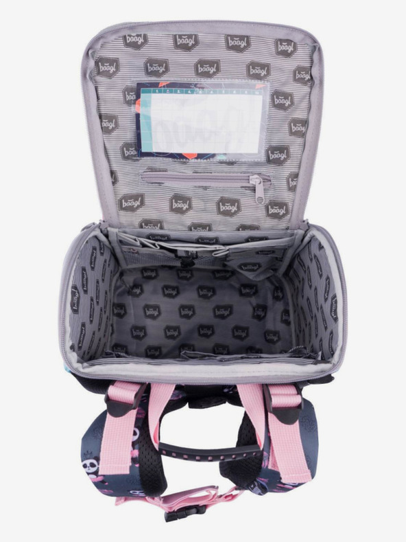 BAAGL  Γκρι 3 σετ zippy panda: χαρτοφύλακας, μολυβοθήκη, τσάντα Baagl