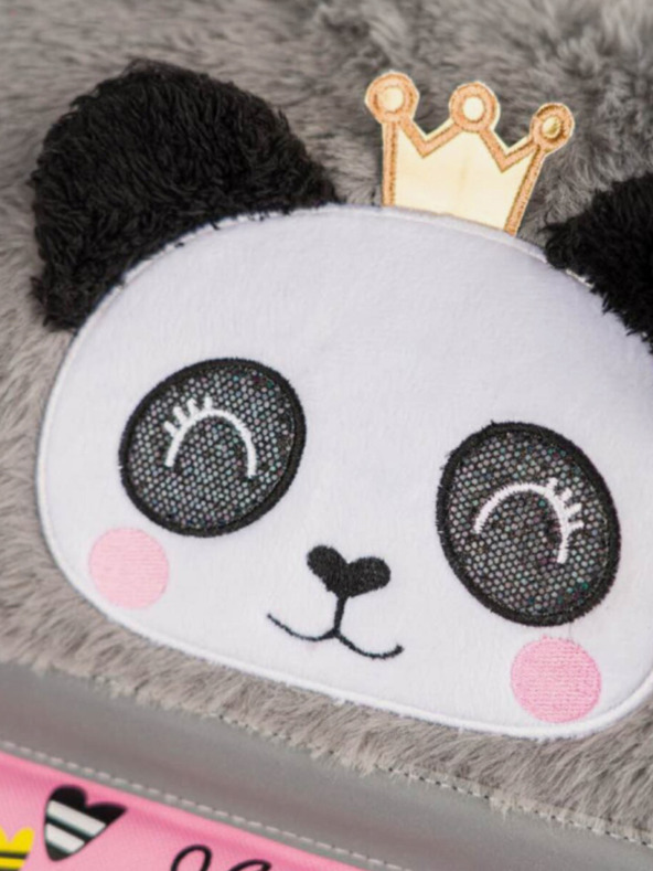 BAAGL  Γκρι 3 σετ zippy panda: χαρτοφύλακας, μολυβοθήκη, τσάντα Baagl