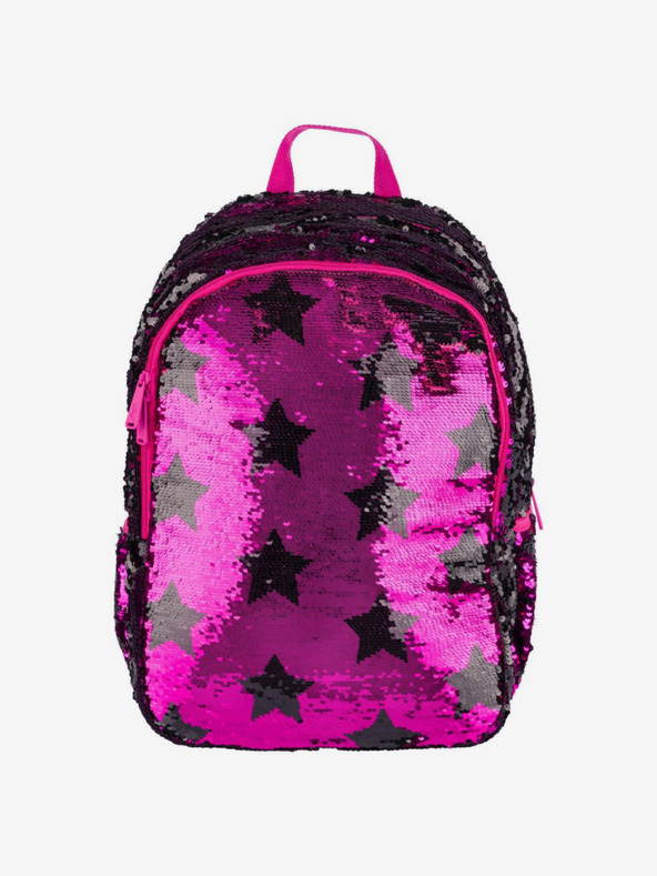 BAAGL  Ροζ σχολικό σακίδιο διασκέδαση αστέρια Baagl