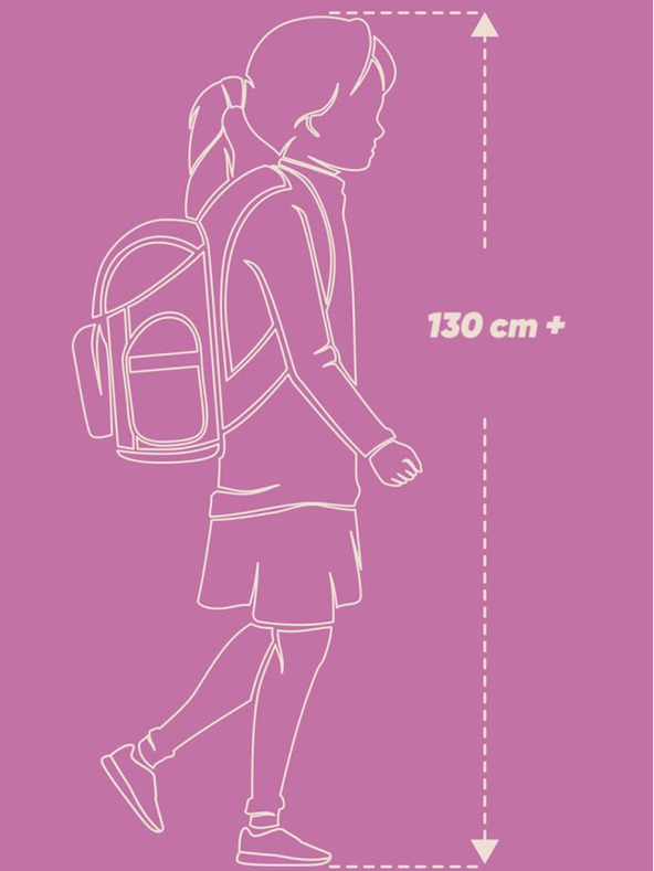 BAAGL  Ροζ σχολικό σακίδιο διασκέδαση αστέρια Baagl