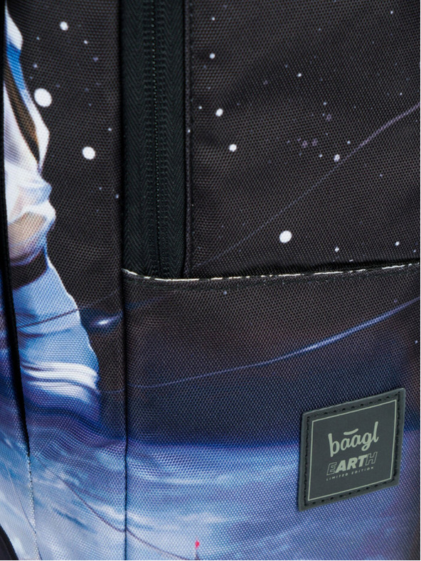 BAAGL  Μαύρο σακίδιο Baagl eARTh - Cosmonaut by Caer8th