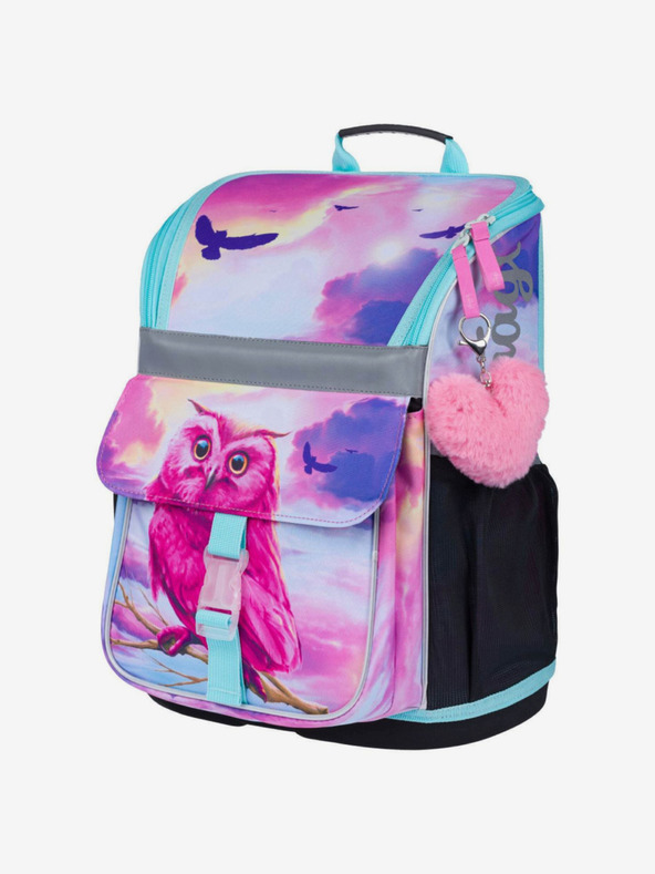 BAAGL  Ροζ σχολική τσάντα Zippy Baagl Owl