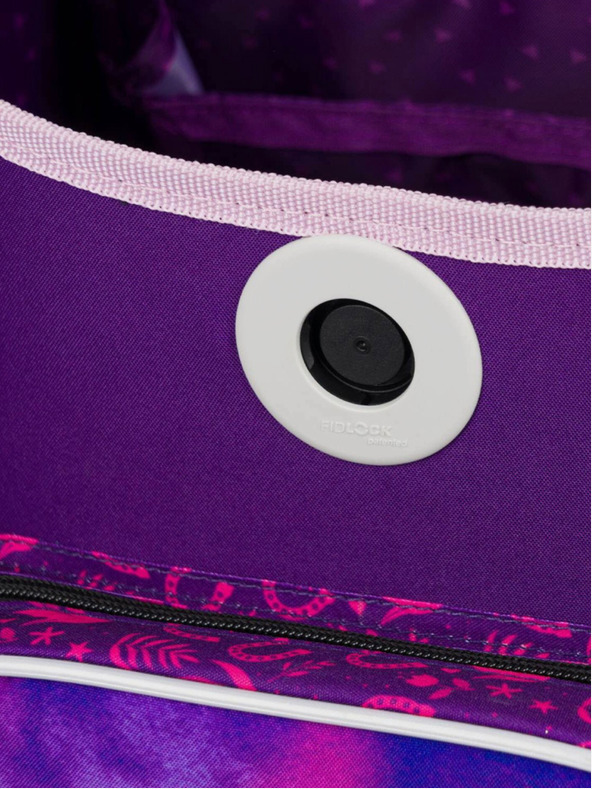 BAAGL  Μωβ σχολικό σετ Ergo - χαρτοφύλακας, μολυβοθήκη, τσάντα Baagl Horse