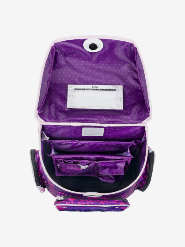 BAAGL  Μωβ σχολικό σετ Ergo - χαρτοφύλακας, μολυβοθήκη, τσάντα Baagl Horse