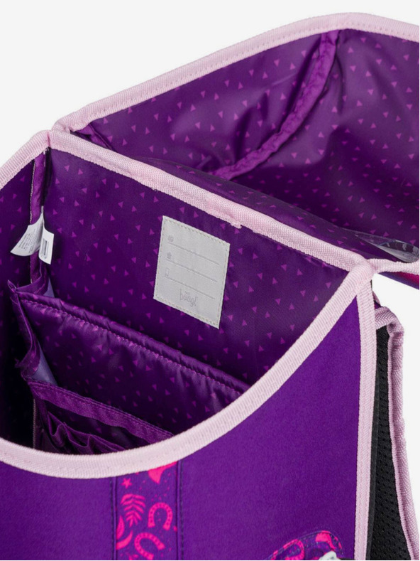 BAAGL  Μωβ σχολικό σετ Ergo - χαρτοφύλακας, μολυβοθήκη, τσάντα Baagl Horse