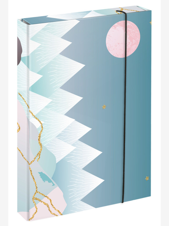 BAAGL  Γκρίζο κάλυμμα σχολικού τετραδίου A4 Baagl Jumbo Moon