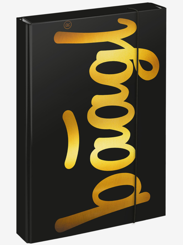 BAAGL  Μαύρα σχολικά τετράδια A4 Baagl Jumbo Gold