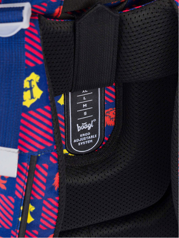 BAAGL  Κόκκινη και μπλε σχολική τσάντα Zippy Harry Potter Gryffindor