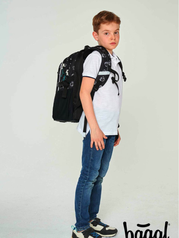 BAAGL  Μαύρο Σχολικό σακίδιο Baagl Πυρήνας Harry Potter Hogwarts