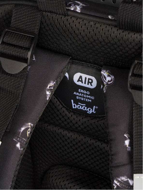 BAAGL  Μαύρο Σχολικό σακίδιο Baagl Πυρήνας Harry Potter Hogwarts