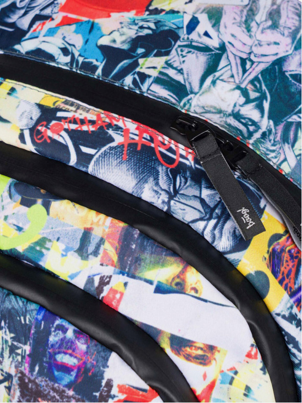 BAAGL  Μαύρο σχολικό σακίδιο Baagl Skate Batman Comics