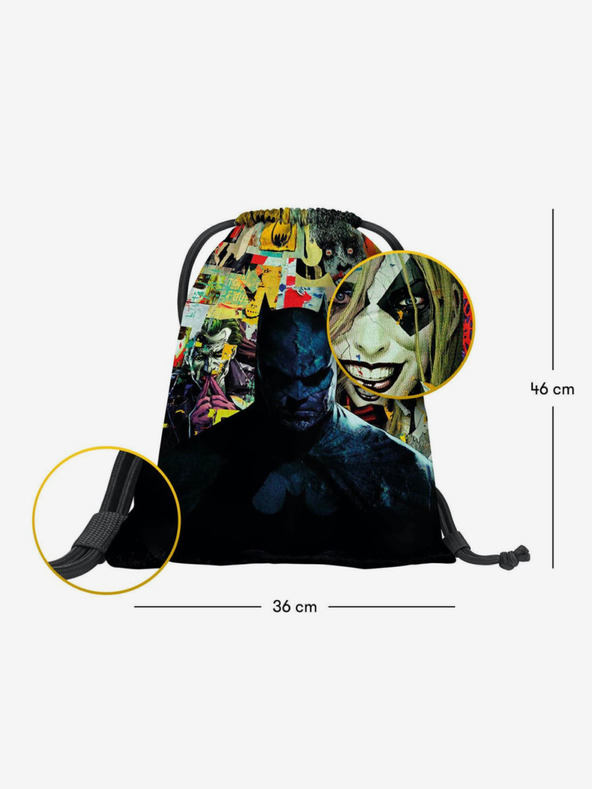 BAAGL  Μαύρη τσάντα Baagl Skate Batman Comics