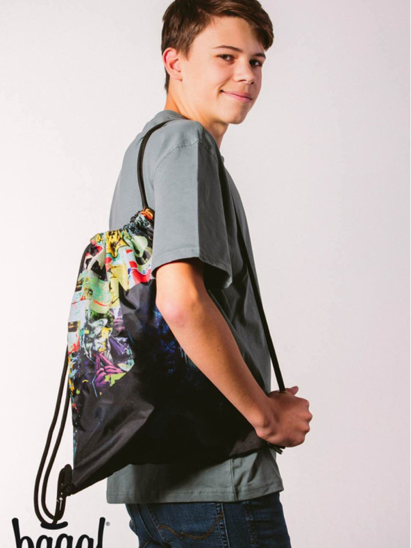 BAAGL  Μαύρη τσάντα Baagl Skate Batman Comics
