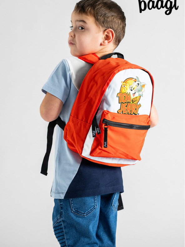 BAAGL  Grey Preschool Backpack Baagl Tom & Jerry