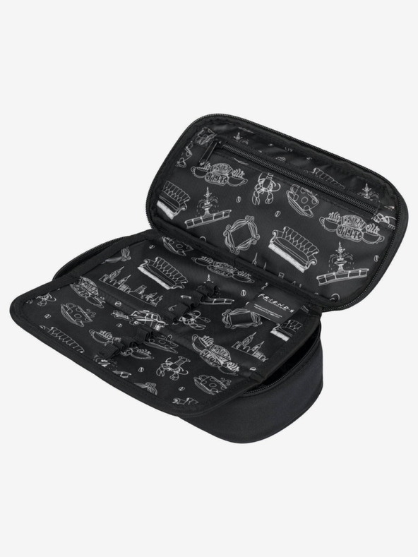 BAAGL  Μαύρη σχολική μολυβοθήκη Baagl Friends