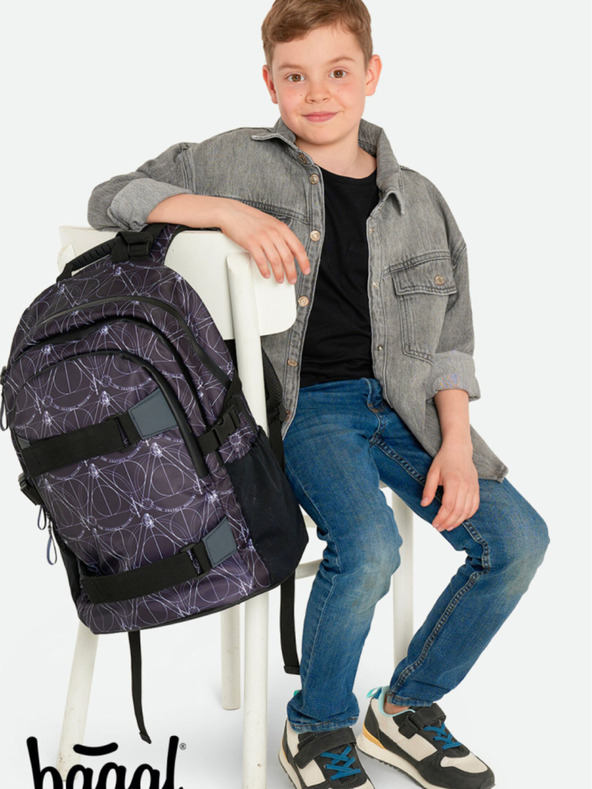 BAAGL  Μαύρο σχολικό σετ - σακίδιο πλάτης, θήκη, τσάντα Baagl Skate Harry Potter Κλήροι του Θανάτου