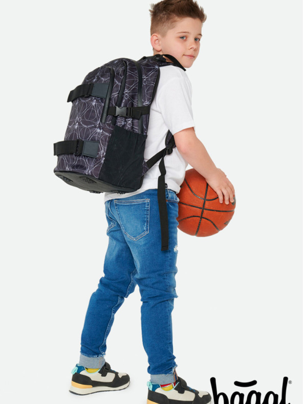 BAAGL  Μαύρο σχολικό σετ - σακίδιο πλάτης, θήκη, τσάντα Baagl Skate Harry Potter Κλήροι του Θανάτου