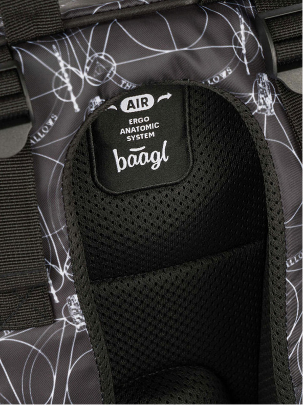 BAAGL  Μαύρο σχολικό σετ - σακίδιο πλάτης, θήκη, τσάντα Baagl Skate Harry Potter Κλήροι του Θανάτου