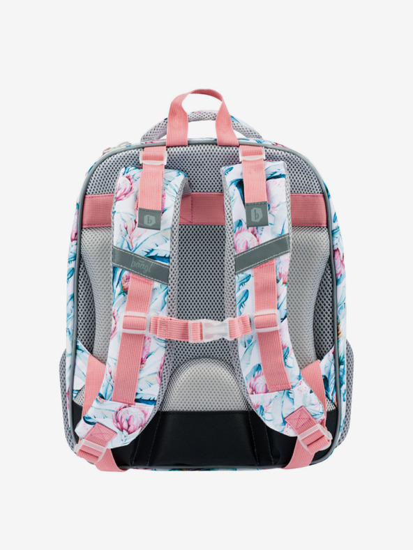 BAAGL  Λευκή σχολική τσάντα Baagl Shelly Raccoon