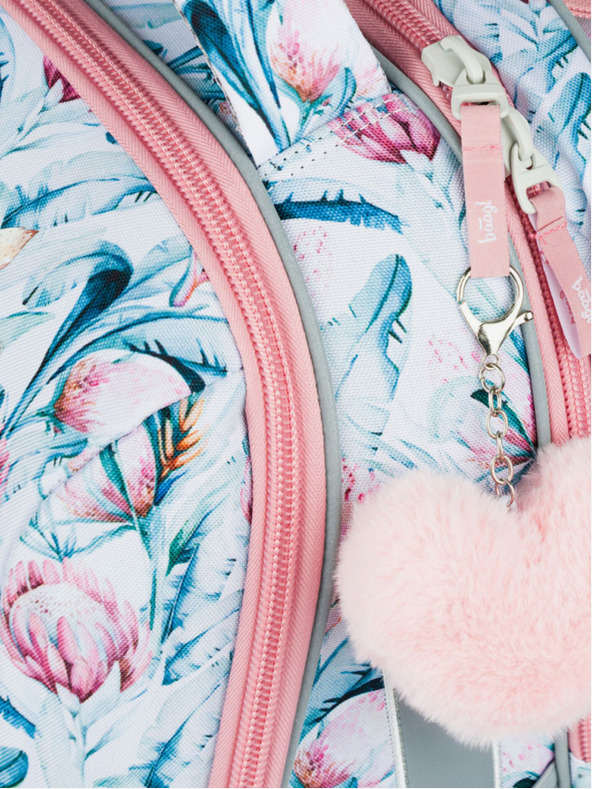 BAAGL  Λευκή σχολική τσάντα Baagl Shelly Raccoon