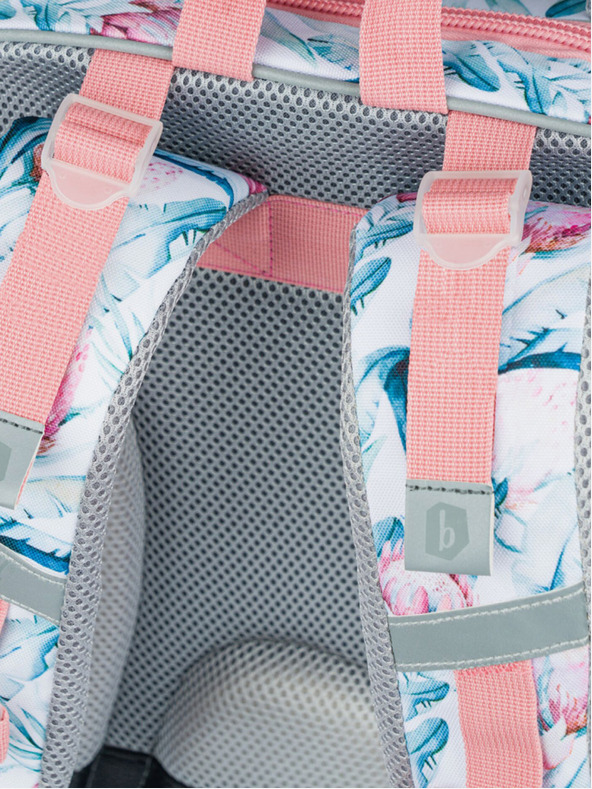 BAAGL  Λευκή σχολική τσάντα Baagl Shelly Raccoon