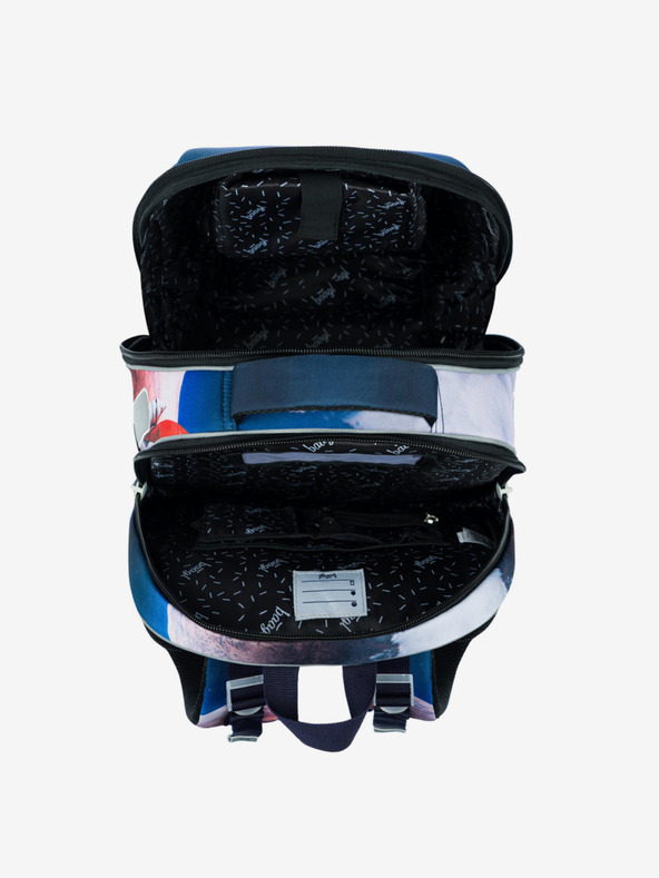 BAAGL  Μπλε σχολική τσάντα Baagl Shelly Shelly Διαστημικό λεωφορείο