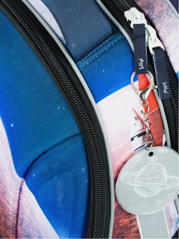 BAAGL  Μπλε σχολική τσάντα Baagl Shelly Shelly Διαστημικό λεωφορείο