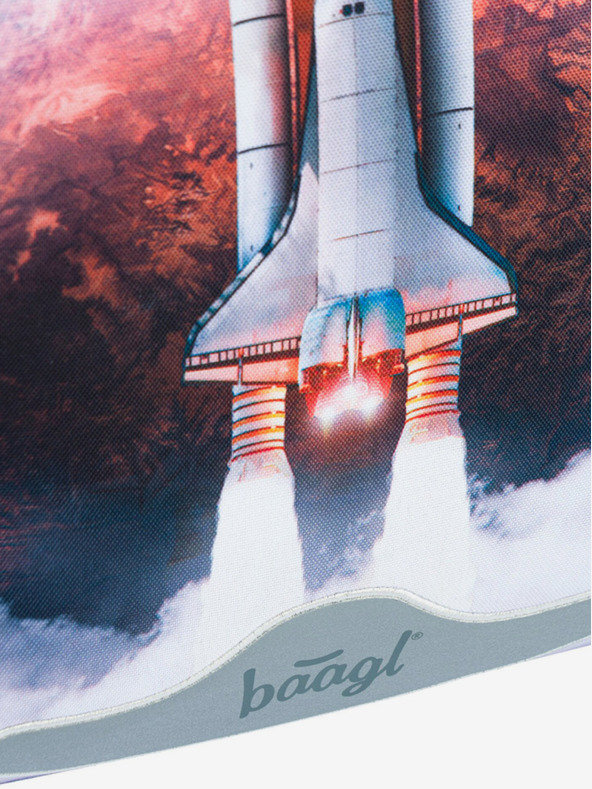 BAAGL  Μπλε σχολική τσάντα Baagl Shelly Shelly Διαστημικό λεωφορείο