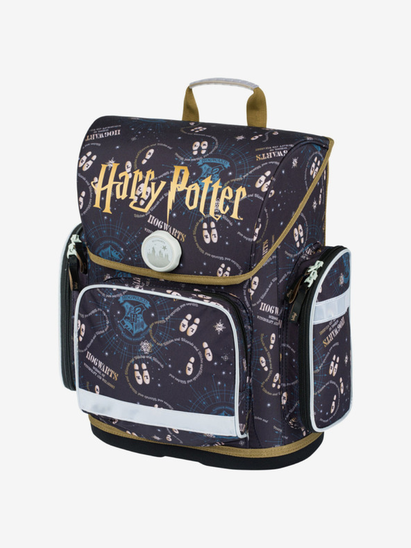 BAAGL  Μπλε σχολική τσάντα Ergo Baagl Harry Potter Pobertův Plánek