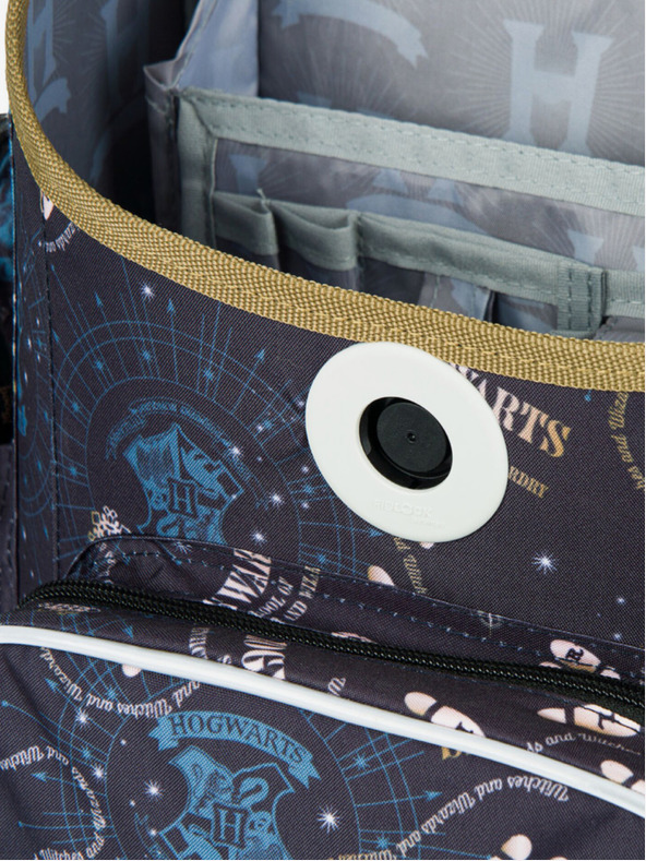 BAAGL  Μπλε σχολική τσάντα Ergo Baagl Harry Potter Pobertův Plánek