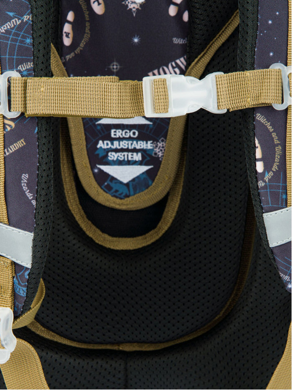 BAAGL  Μπλε σχολική τσάντα Ergo Baagl Harry Potter Pobertův Plánek