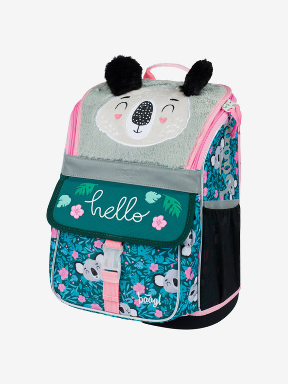 BAAGL  Πράσινη σχολική τσάντα Zippy Baagl Baby Koala