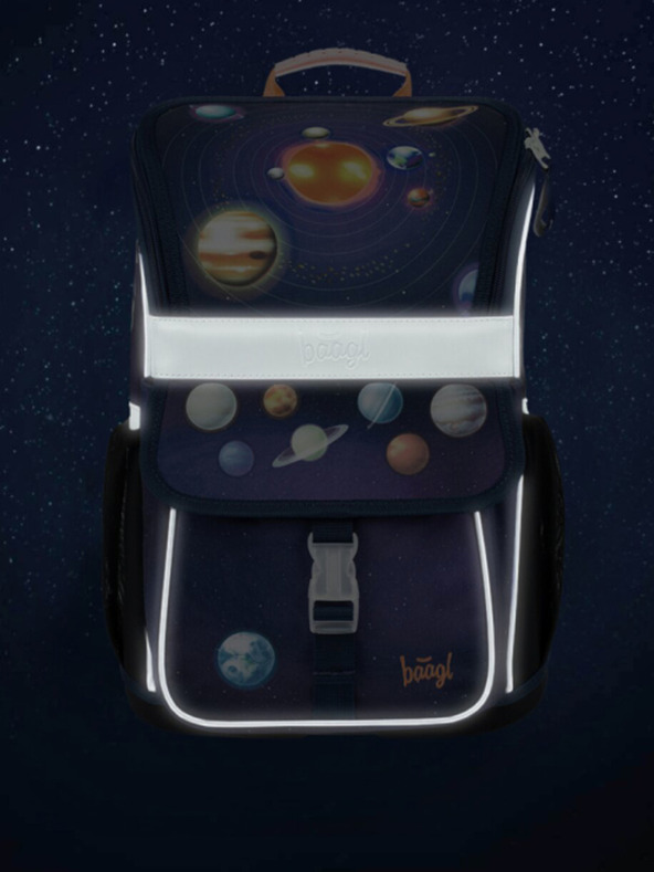 BAAGL  Μπλε σχολική τσάντα Zippy Baagl Πλανήτες