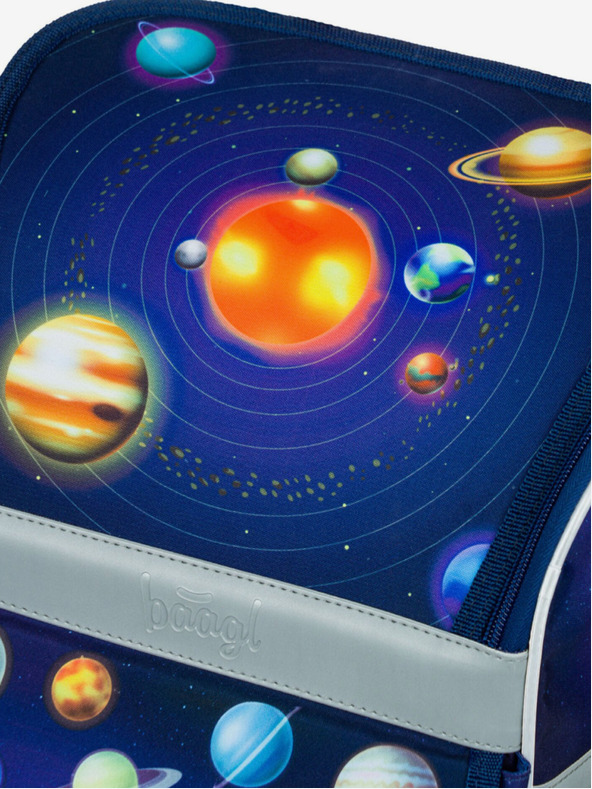 BAAGL  Μπλε σχολική τσάντα Zippy Baagl Πλανήτες