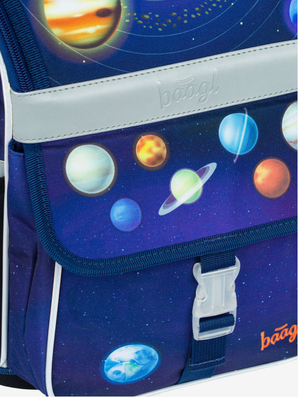 BAAGL  Μπλε σχολική τσάντα Zippy Baagl Πλανήτες