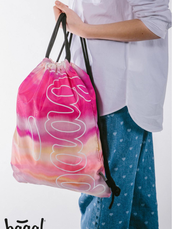 BAAGL  Ροζ τσάντα Baagl Skate Ροζ ρίγες