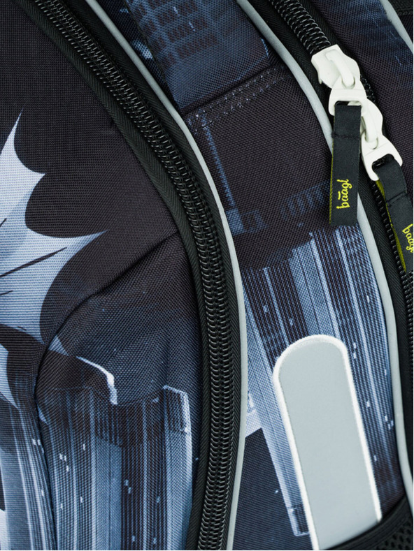 BAAGL  Μαύρο σχολικό σετ - χαρτοφύλακας, μολυβοθήκη, τσάντα Baagl Shelly Batman Dark City