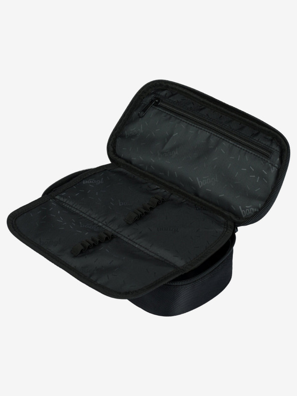 BAAGL  Μαύρη σχολική μολυβοθήκη Baagl Metallic Bronze