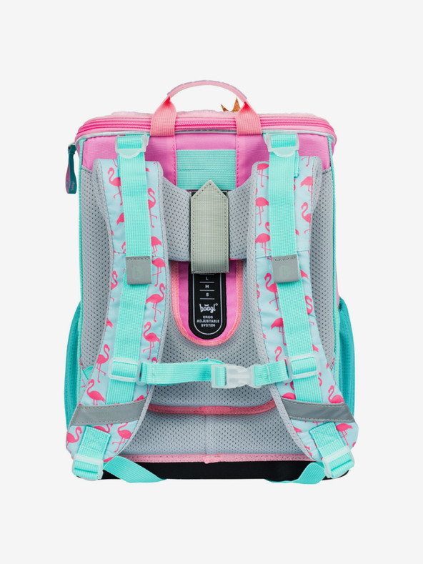 BAAGL  Ροζ σχολικό σετ Zippy - χαρτοφύλακας, μολυβοθήκη, τσάντα Baagl Flamingo