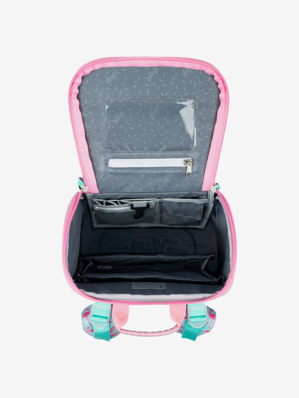 BAAGL  Ροζ σχολικό σετ Zippy - χαρτοφύλακας, μολυβοθήκη, τσάντα Baagl Flamingo