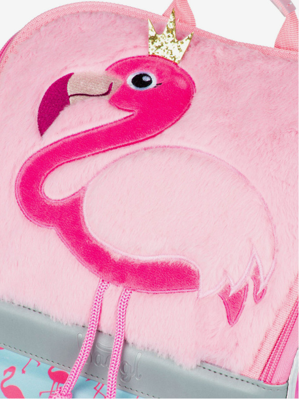 BAAGL  Ροζ σχολικό σετ Zippy - χαρτοφύλακας, μολυβοθήκη, τσάντα Baagl Flamingo