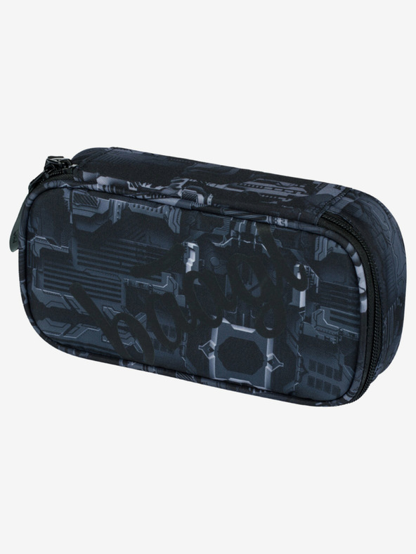 BAAGL  Γκρι σχολικό σετ - σακίδιο πλάτης, μολυβοθήκη, τσάντα Baagl Core Technic