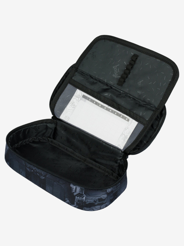 BAAGL  Γκρι σχολικό σετ - σακίδιο πλάτης, μολυβοθήκη, τσάντα Baagl Core Technic