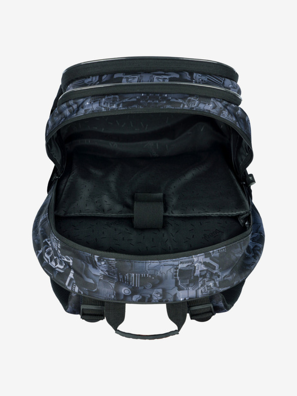 BAAGL  Γκρι σχολικό σετ - σακίδιο πλάτης, μολυβοθήκη, τσάντα Baagl Core Technic