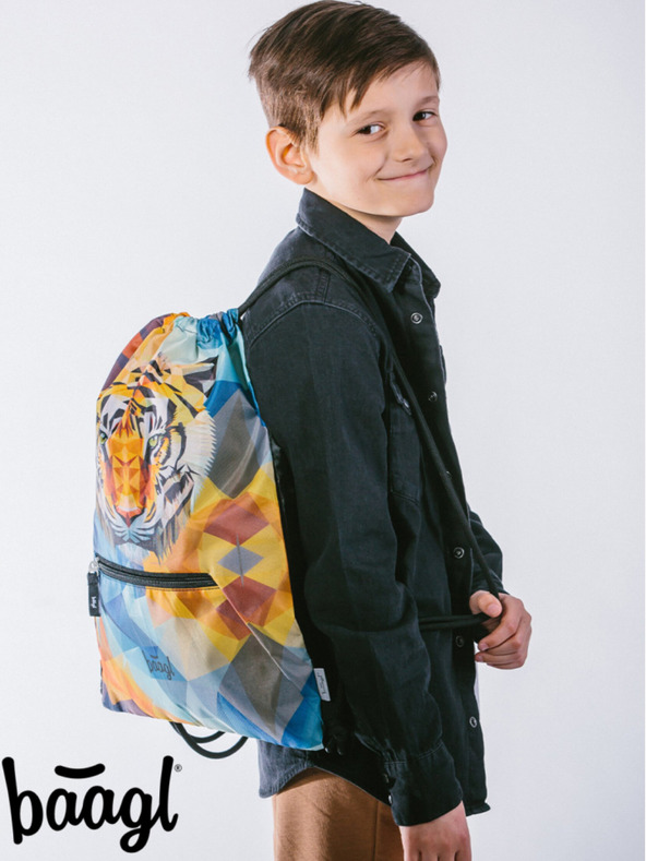 BAAGL  Πορτοκαλί τσάντα με τσέπη Baagl Tiger