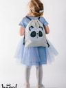 BAAGL  Grey Preschool Bag Baagl Panda