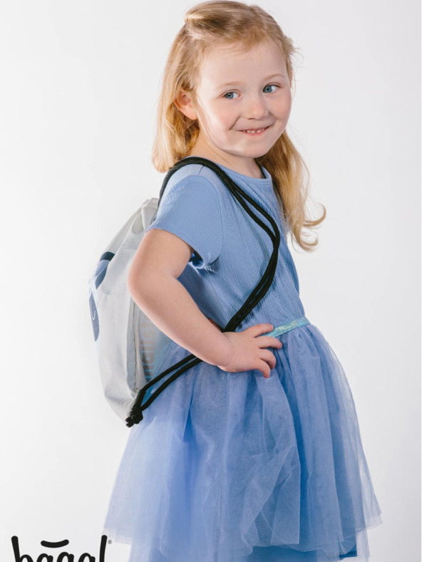 BAAGL  Grey Preschool Bag Baagl Panda