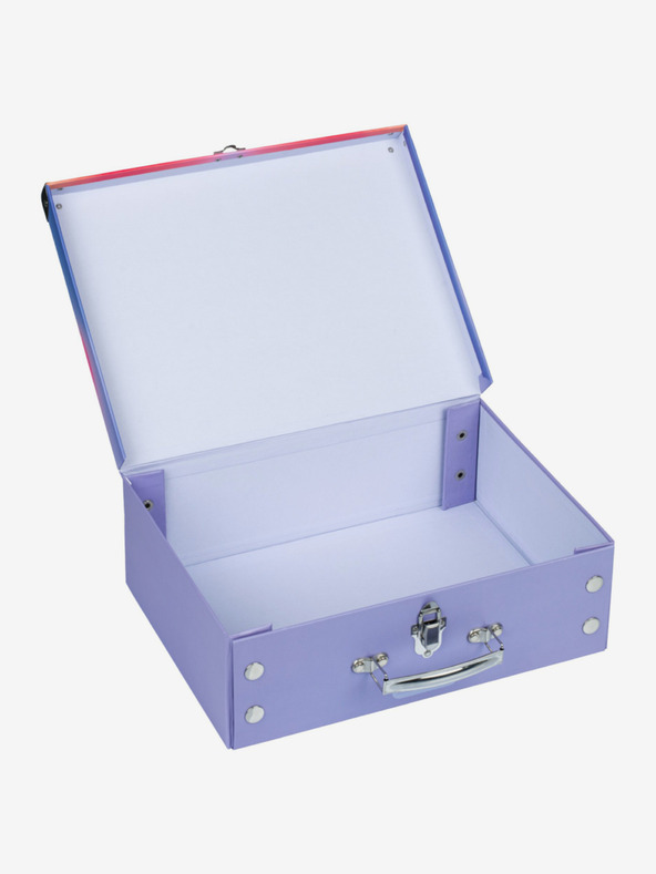 BAAGL  Κόκκινη πτυσσόμενη σχολική θήκη με εξαρτήματα Baagl Hippie